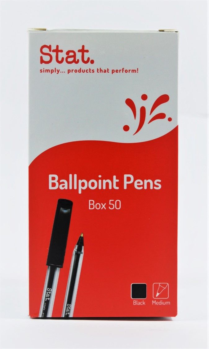 PEN STAT 1.0MM BALLPOINT MEDIUM BLACK