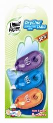 CORRECTION TAPE LIQUID PAPER DRYLINE I-MINI PK3