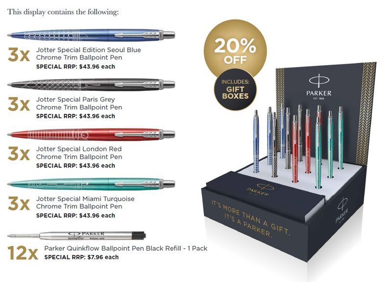 PEN PARKER XMAS 2025 CDU GLOBAL JOTTER