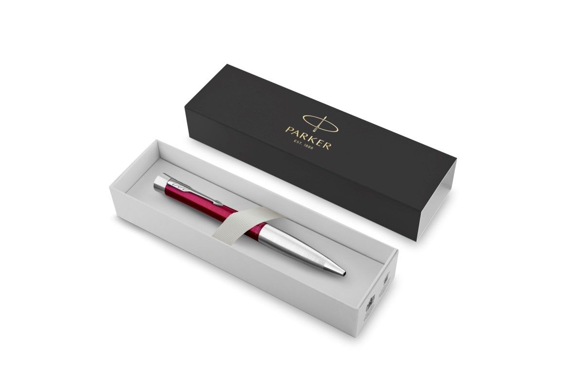 PEN PARKER URBAN TWIST MAGENTA CHROME TRIM BALLPEN GIFT BOX