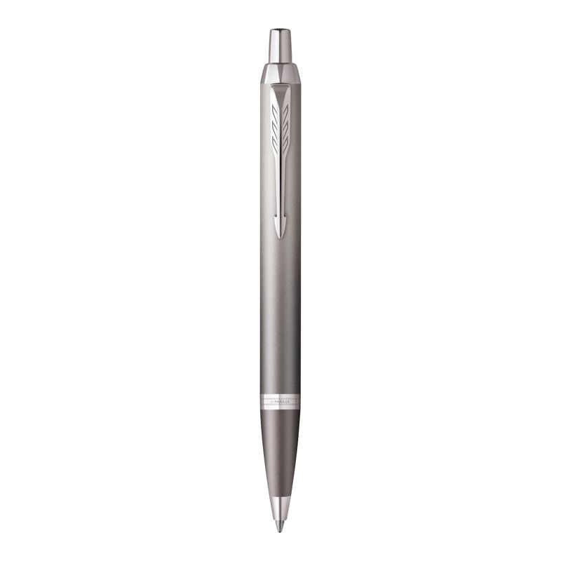 PEN PARKER BP IM WRITING RITUALS GREY FINISH CHROME TRIMS