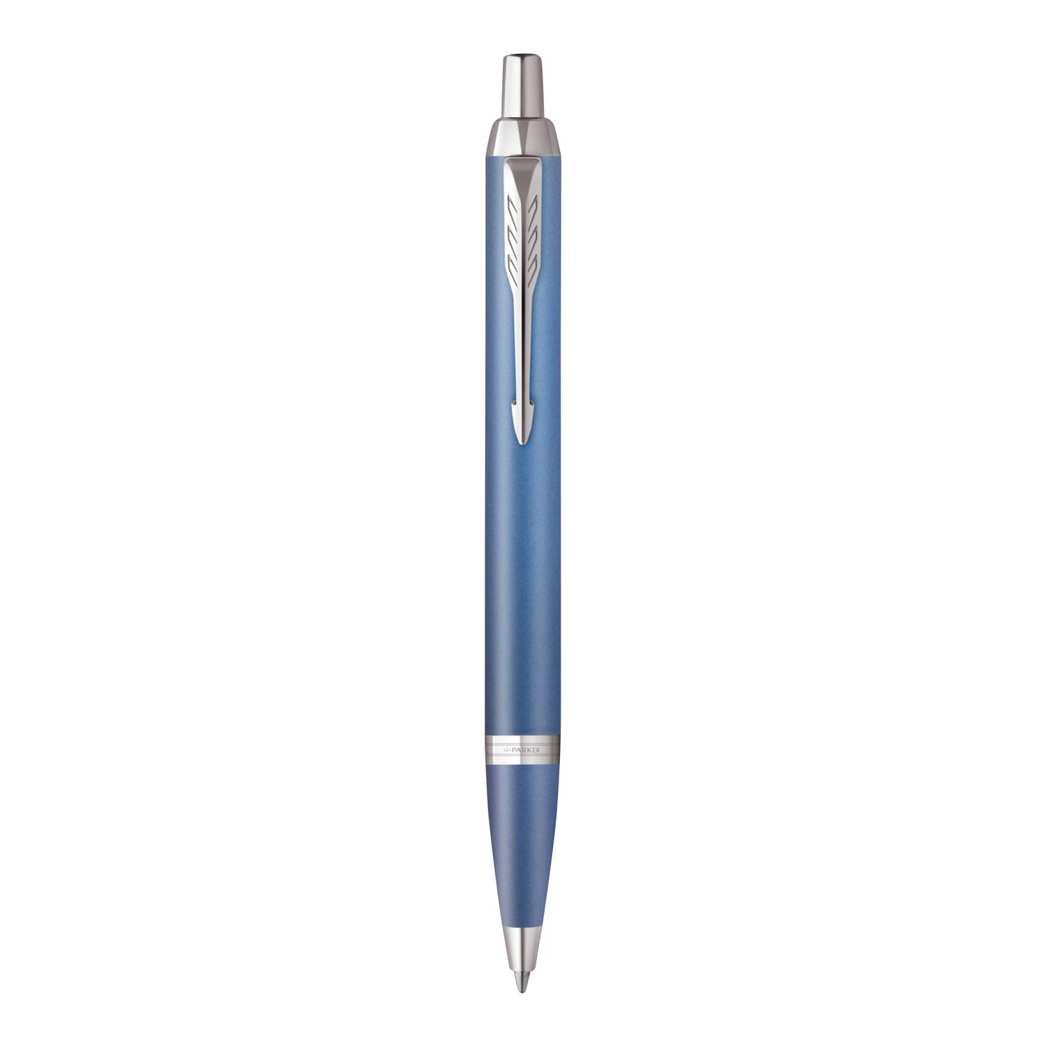 PEN PARKER IM WRITING RITUALS BP BLUE FINISH CHROME TRIM MED TIP