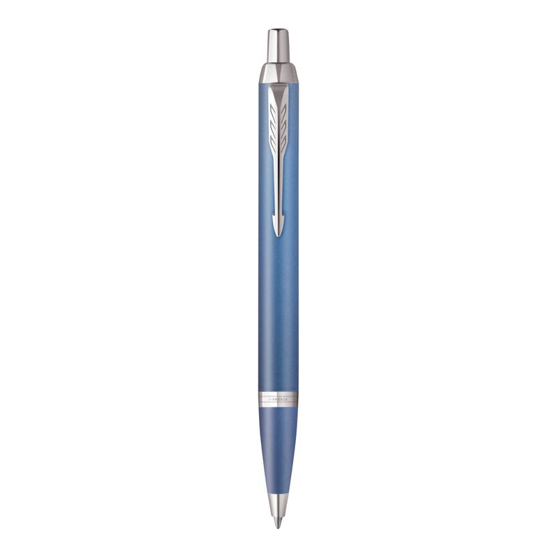 PEN PARKER IM WRITING RITUALS BP BLUE FINISH CHROME TRIM MED TIP