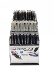 PEN UNI 1.0MM JETSTREAM SXE RETRACT 3 COLOURS CDU72