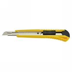 CUTTING KNIFE ITALPLAST 9MM H/DUTY YELLOW