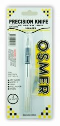 KNIFE HOBBY OSMER ART/STENCIL WITH RUBBER GRIP & 2 SPARE BLADES