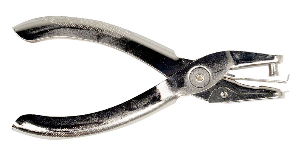 PUNCH STAT 1 HOLE 8 SHEETS PLIER METAL SILVER