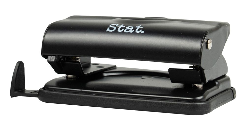 PUNCH STAT MEDIUM 2 HOLE 20 SHEETS METAL BLACK