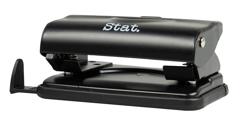 PUNCH STAT MEDIUM 2 HOLE 20 SHEETS METAL BLACK