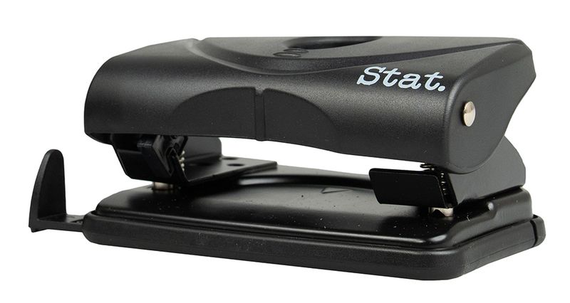 PUNCH STAT SMALL 2 HOLE 10 SHEETS PLASTIC BLACK