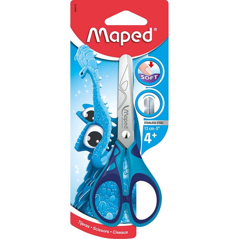 SCISSORS MAPED 13CM SOFT HANDLE ASST
