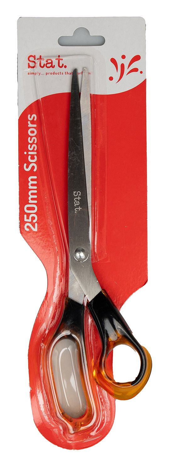 SCISSORS STAT 250MM TORTOISE GRIP