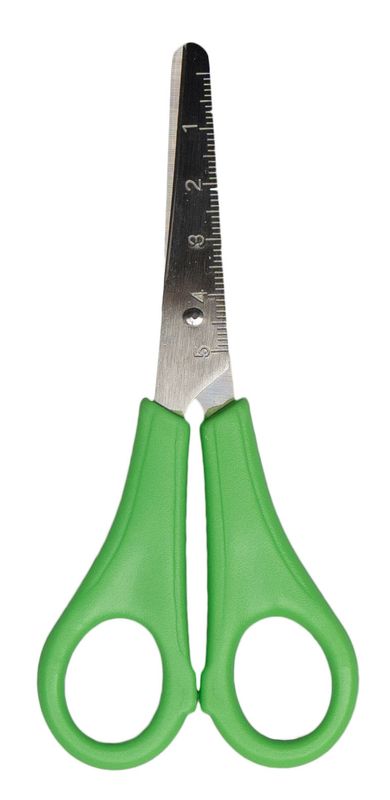 SCISSORS GNS 130MM LEFT HAND GREEN 25PK