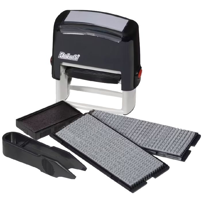 STAMP DESKMATE D.I.Y. KIT 5 LINES 3MM/4MM TEXT