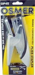 STAPLER OSMER PLIER WITH BOX 1000 26/6 STAPLERS