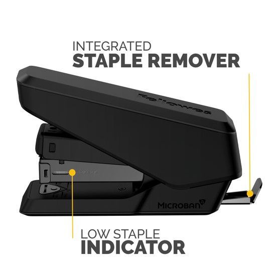 STAPLER FELLOWES HALF STRIP LX840 EASYPRESS STAPLER BLACK