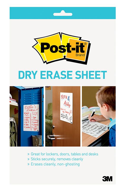 DRY ERASE  POST-IT  177X287  DRY ERASE  WHITE
