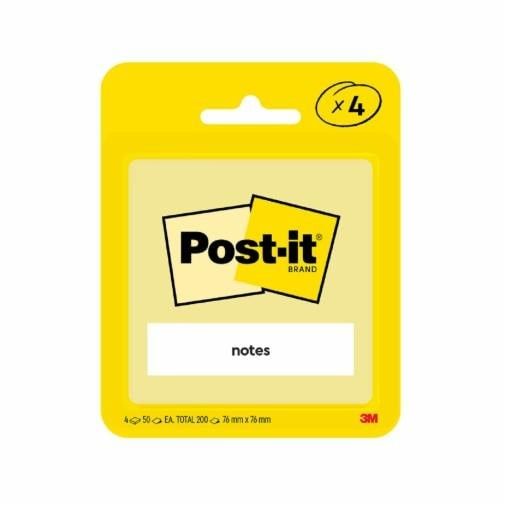 NOTES POST-IT 76X76MM 5400-4CY 50 SHEETS CANARY YELLOW PK4