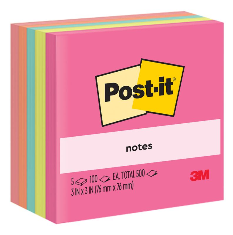 NOTES POST-IT 654-5AN 76X76MM CAPET/OPOTI PK5 100SHT/PAD