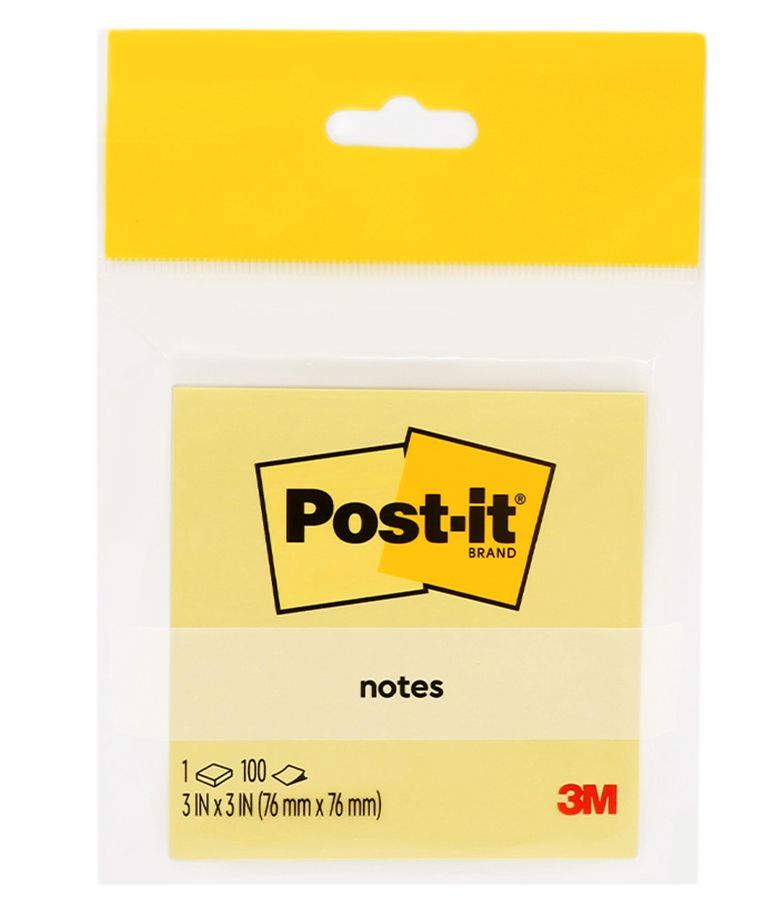 NOTES POST-IT 654-1CY 76X76MM YELLOW