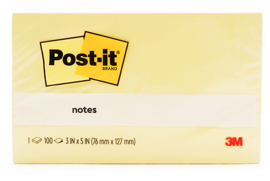 NOTES POST-IT 655 76X127MM YELLOW