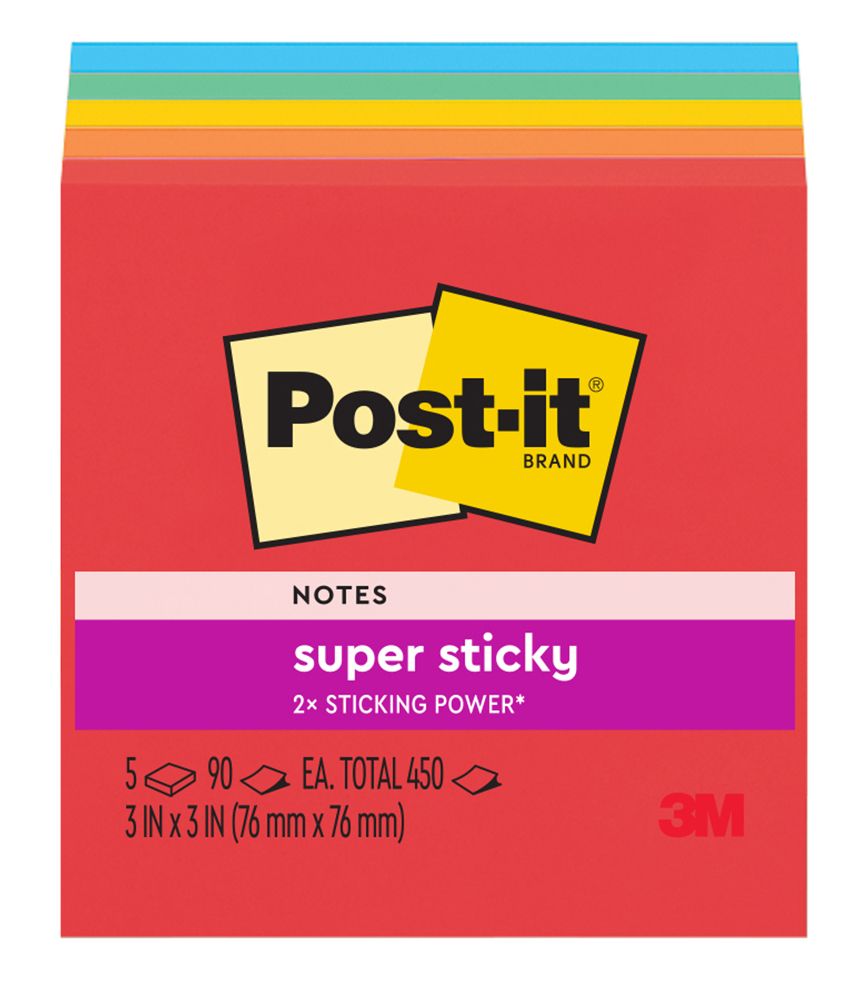 NOTES POST-IT 654-5SSAN 76X76MM SUPER STICKY MARRAKESH PK5