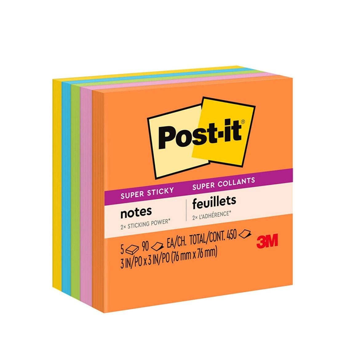 NOTES SUPER STICKY POST-IT 76X76MM 654-5SSUC RIO DE JANIERO PK5