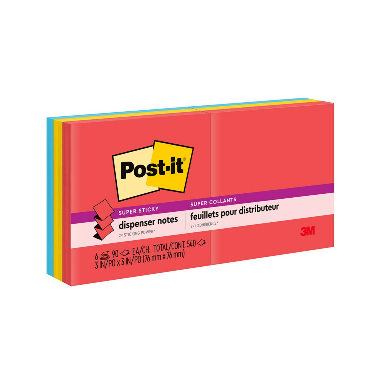NOTES POST-IT R330-6SSAN 76X76MM POP-UP SUPER STICKY MARRAKESH PK6