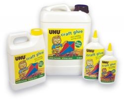GLUE UHU PVA WHITE 250ML