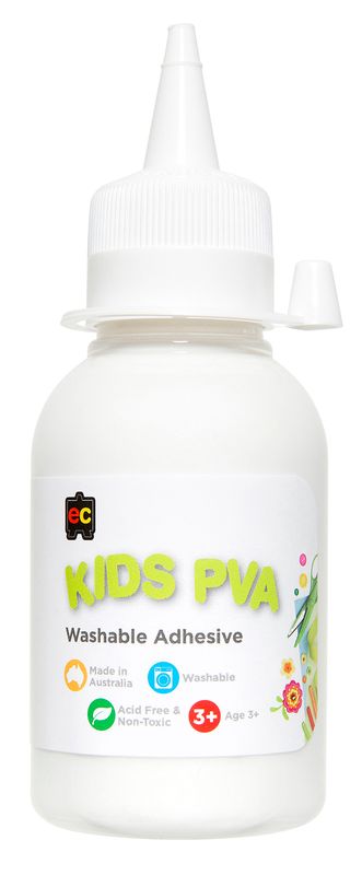 GLUE EC 125ML KIDS PVA WASHABLE
