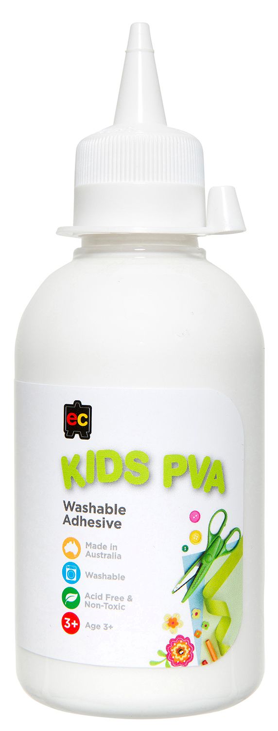 GLUE EC 250ML KIDS PVA WASHABLE