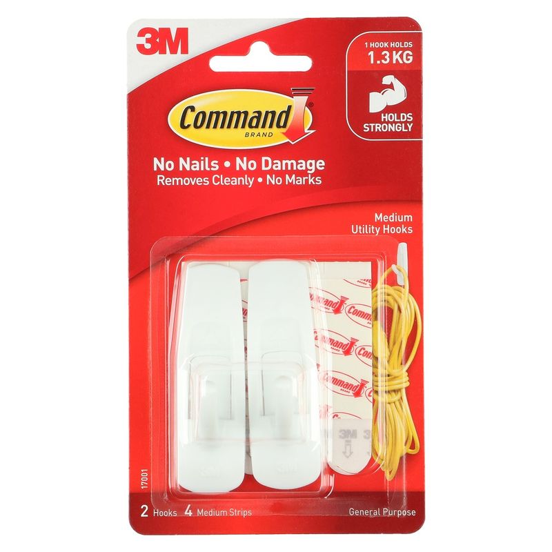 HOOKS COMMAND SELF ADHESIVE MEDIUM 17001