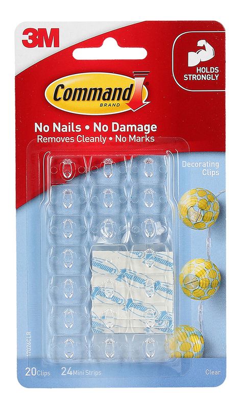 CLEAR HOOKS COMMAND ADHESIVE MINI 17006CLR-VP