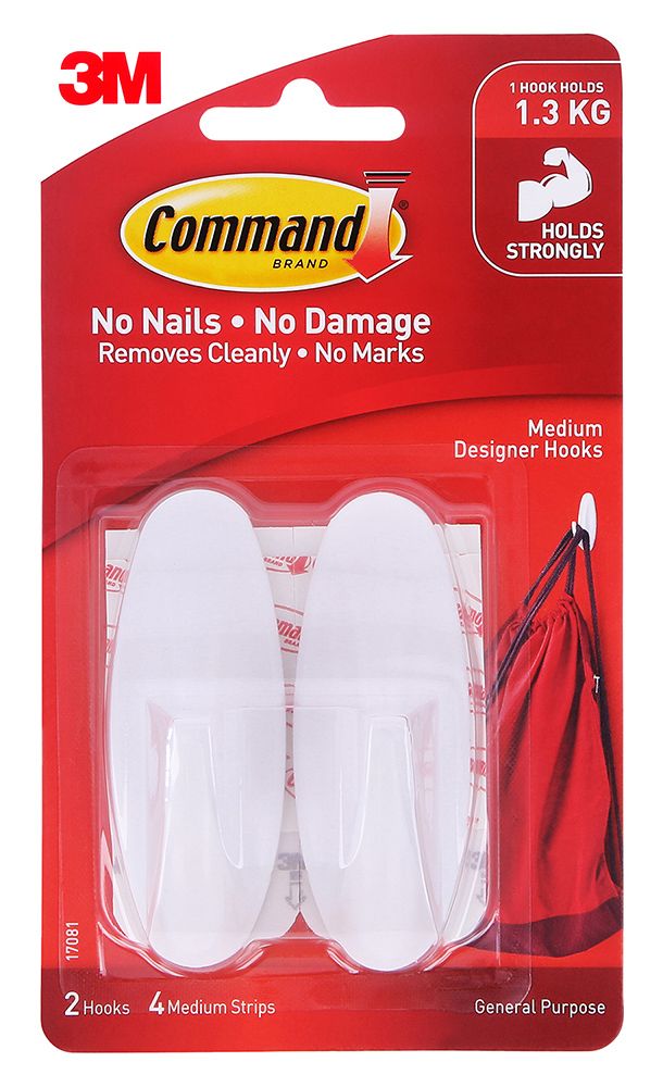 HOOK COMMAND MEDIUM DESIGNER WHITE #17081