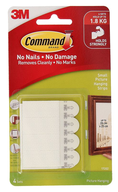 PICTURE HANGING STRIP COMMAND SMALL ADHESIVE 17202