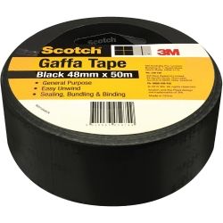 TAPE SCOTCH 48MMX50M UTILITY GAFFA BLACK