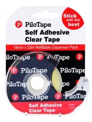 TAPE CLEAR PILOTAPE 18MMX33M ON DISP