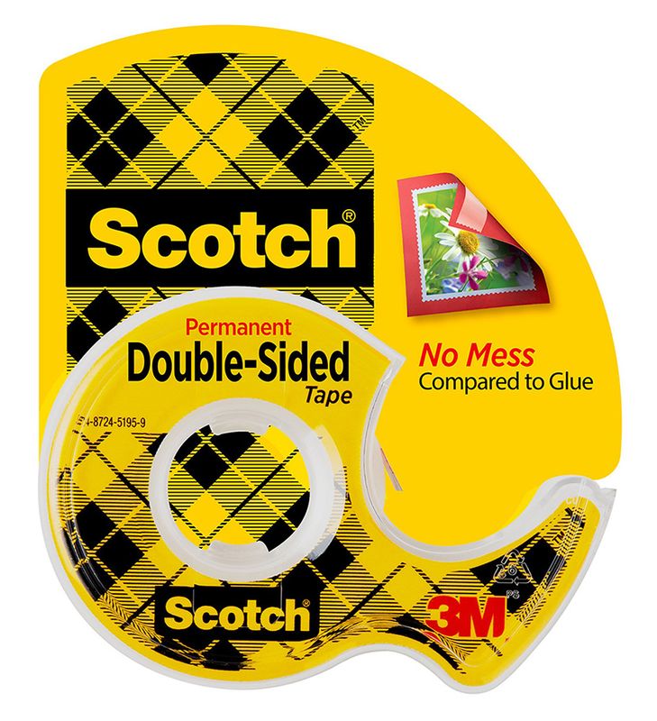 TAPE DOUBLE SIDED SCOTCH 137P 12.7MMX11.4M WITH DISPENSER