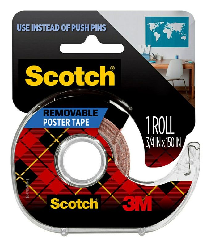 TAPE POSTER SCOTCH 109 19MMX3.8M REMOVABLE ON DISPENSER