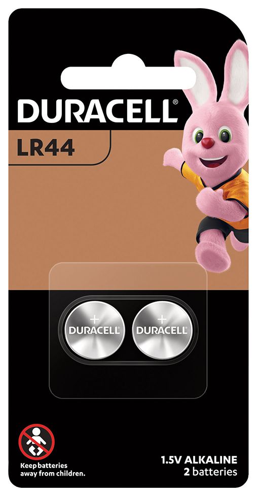 BATTERY DURACELL LR44 BUTTON CELL PK2