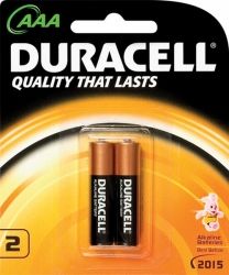 BATTERY DURACELL ALK AAA BP2