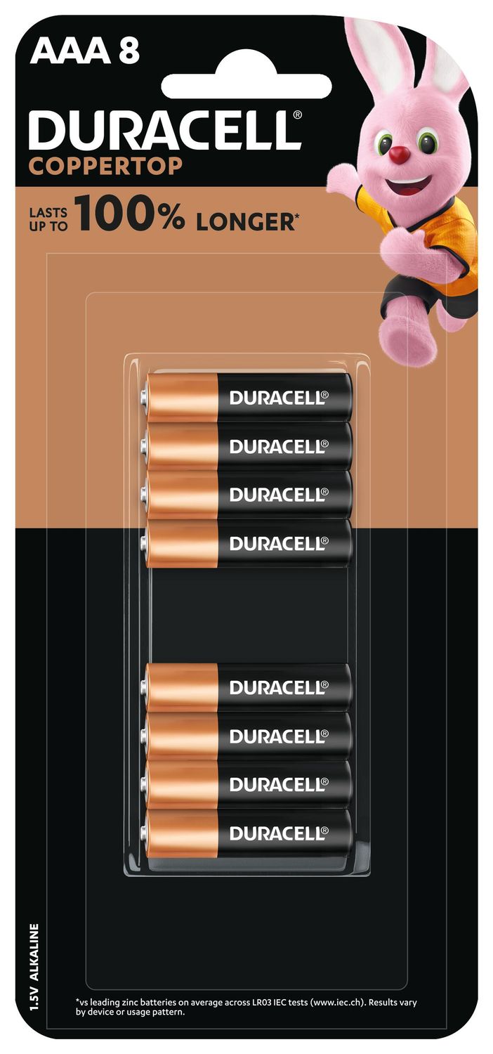 BATTERY DURACELL ALK AAA 8