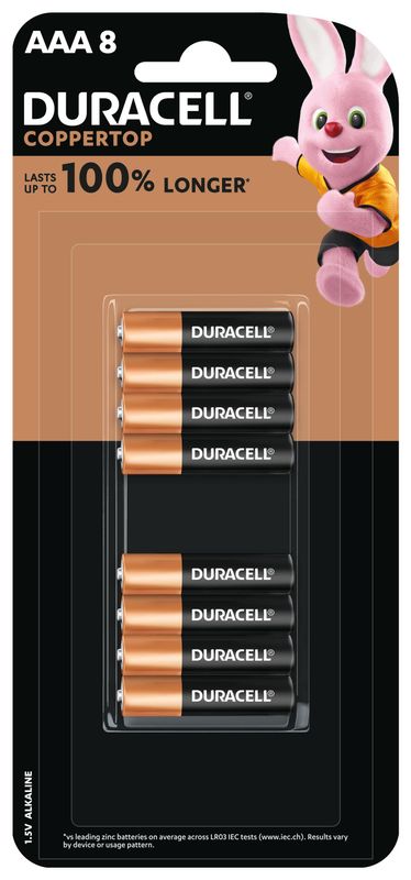 BATTERY DURACELL ALK AAA 8