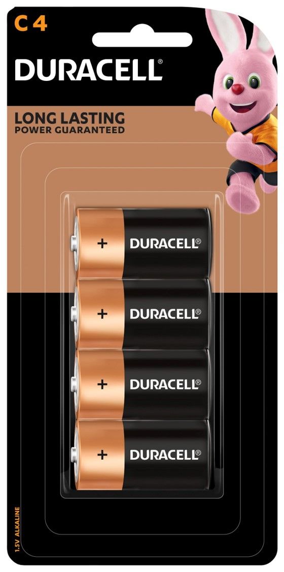 BATTERY DURACELL ALK C BP4