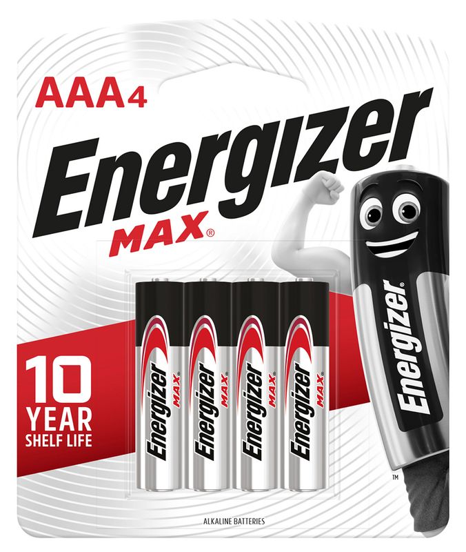 BATTERY ENERGIZER E92 AAA BP4