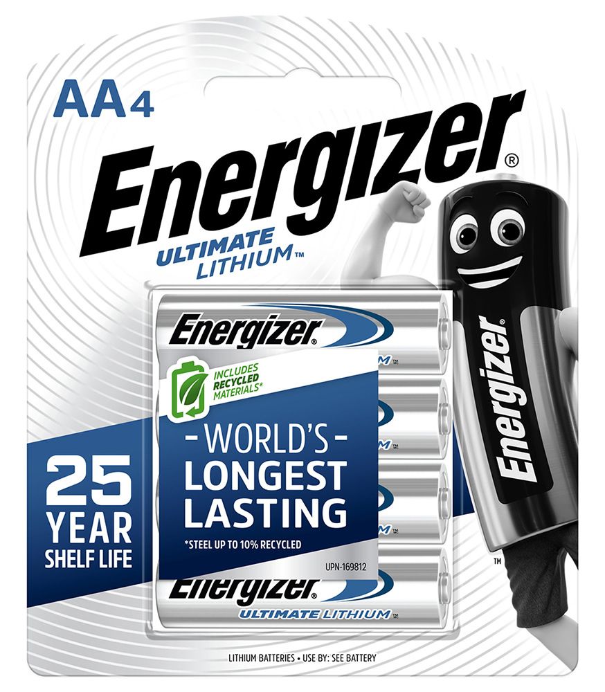 BATTERY ENERGIZER ULTIMATE LITHIUM L91 AA BP4
