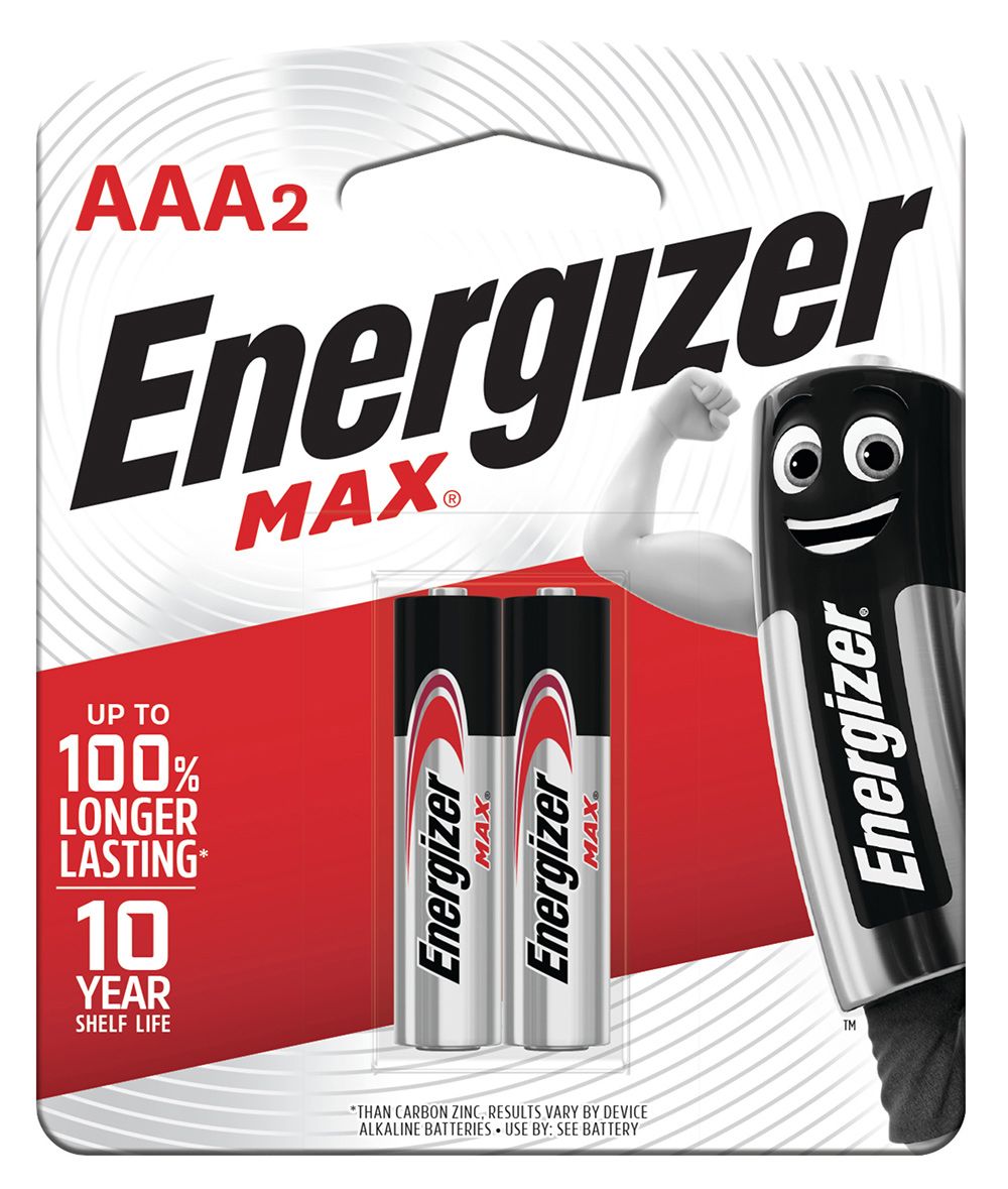 BATTERY ENERGIZER E92 AAA BP2