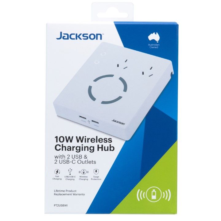 CHARGING HUB JACKSON INDUSTRIES 10W WIRELESS WHITE