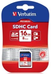 MEMORY CARD VERBATIM CLASS 10 SDHC 16GB