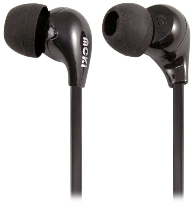 EARPHONES MOKI COMFORT BUDS 45 DEGREE BLACK